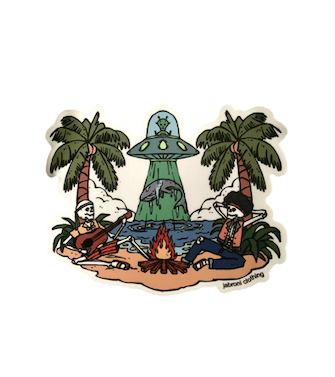Alien Paradise Sticker