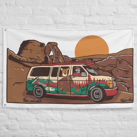 road trip Flag